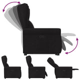 Fauteuil inclinable noir tissu