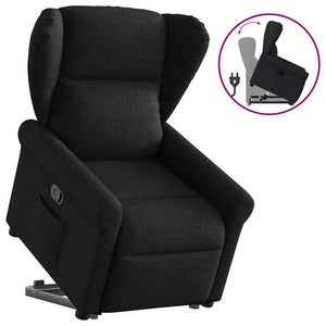 Fauteuil inclinable noir tissu