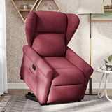 Fauteuil inclinable rouge bordeaux tissu