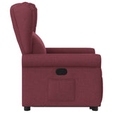 Fauteuil inclinable rouge bordeaux tissu