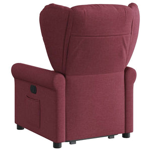 Fauteuil inclinable rouge bordeaux tissu