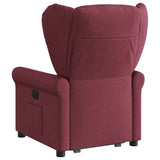 Fauteuil inclinable rouge bordeaux tissu