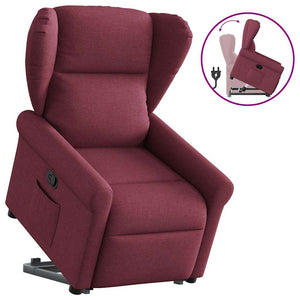 Fauteuil inclinable rouge bordeaux tissu