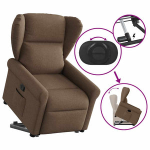 Fauteuil inclinable Marron Tissu