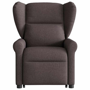 Fauteuil inclinable marron foncé tissu