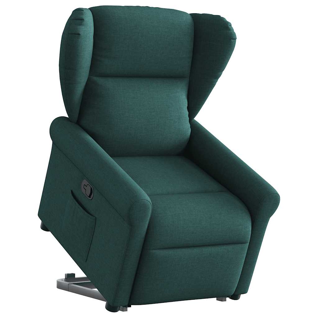 Fauteuil inclinable vert foncé tissu