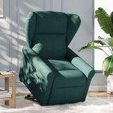Fauteuil inclinable vert foncé tissu