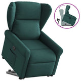 Fauteuil inclinable vert foncé tissu