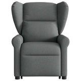 Fauteuil de massage inclinable Gris foncé Tissu