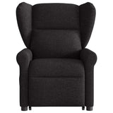 Fauteuil de massage inclinable Noir Tissu