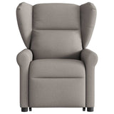 Fauteuil inclinable de massage Taupe Tissu