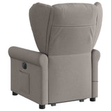 Fauteuil inclinable de massage Taupe Tissu