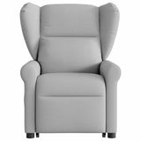 Fauteuil de massage inclinable gris nuage tissu