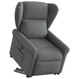 Fauteuil inclinable électrique gris foncé tissu