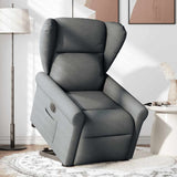 Fauteuil inclinable électrique gris foncé tissu