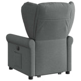 Fauteuil inclinable électrique gris foncé tissu