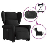 Fauteuil inclinable électrique noir tissu