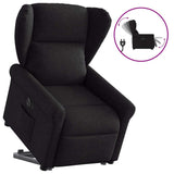 Fauteuil inclinable électrique noir tissu