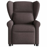 Fauteuil inclinable électrique marron foncé tissu