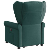 Fauteuil inclinable électrique vert foncé tissu