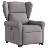 Fauteuil inclinable électrique taupe tissu