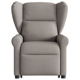 Fauteuil inclinable électrique taupe tissu