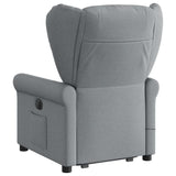 Fauteuil inclinable de massage électrique Gris clair Tissu