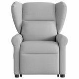 Fauteuil inclinable de massage électrique gris nuage tissu