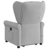 Fauteuil inclinable de massage électrique gris nuage tissu