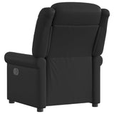 Fauteuil inclinable électrique Noir brillant Similicuir