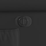 Fauteuil inclinable électrique Noir brillant Similicuir