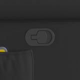 Fauteuil de massage inclinable noir brillant similicuir