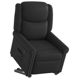 Fauteuil inclinable électrique noir brillant similicuir