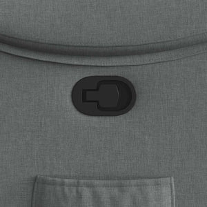 Fauteuil inclinable Gris foncé Tissu