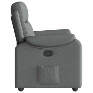Fauteuil inclinable Gris foncé Tissu