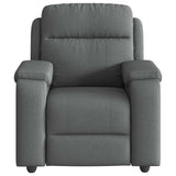 Fauteuil de massage inclinable Gris foncé Tissu