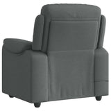 Fauteuil de massage inclinable Gris foncé Tissu