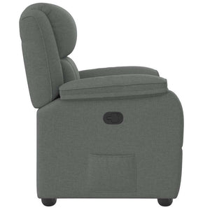 Fauteuil inclinable Gris foncé Tissu