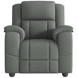 Fauteuil de massage inclinable Gris foncé Tissu