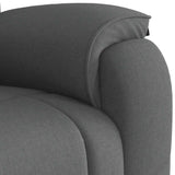 Fauteuil de massage inclinable Gris foncé Tissu