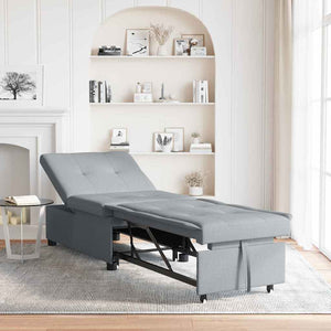 Canapé-Lit Gris clair 194 x 67 x 37 cm tissu