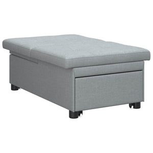 Canapé-Lit Gris clair 194 x 67 x 37 cm tissu