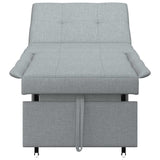 Canapé-Lit Gris clair 194 x 67 x 37 cm tissu