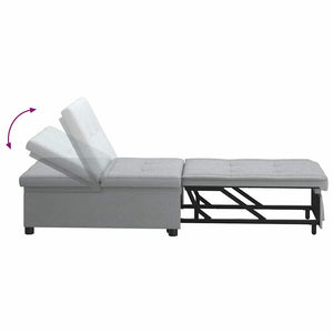 Canapé-Lit Gris clair 194 x 67 x 37 cm tissu