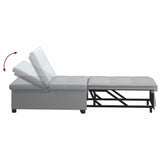 Canapé-Lit Gris clair 194 x 67 x 37 cm tissu