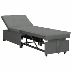 Canapé-Lit Gris foncé 194 x 67 x 37 cm tissu