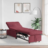 Canapé-Lit Rouge 194 x 67 x 37 cm tissu