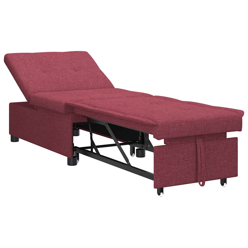 Canapé-Lit Rouge 194 x 67 x 37 cm tissu