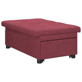 Canapé-Lit Rouge 194 x 67 x 37 cm tissu