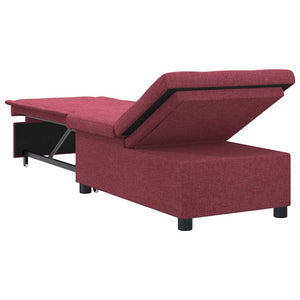 Canapé-Lit Rouge 194 x 67 x 37 cm tissu